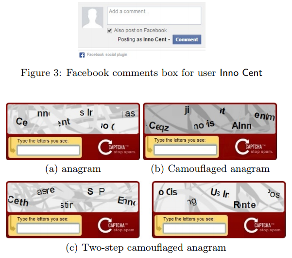 Facebook Comments widget masked as CAPTCHA
